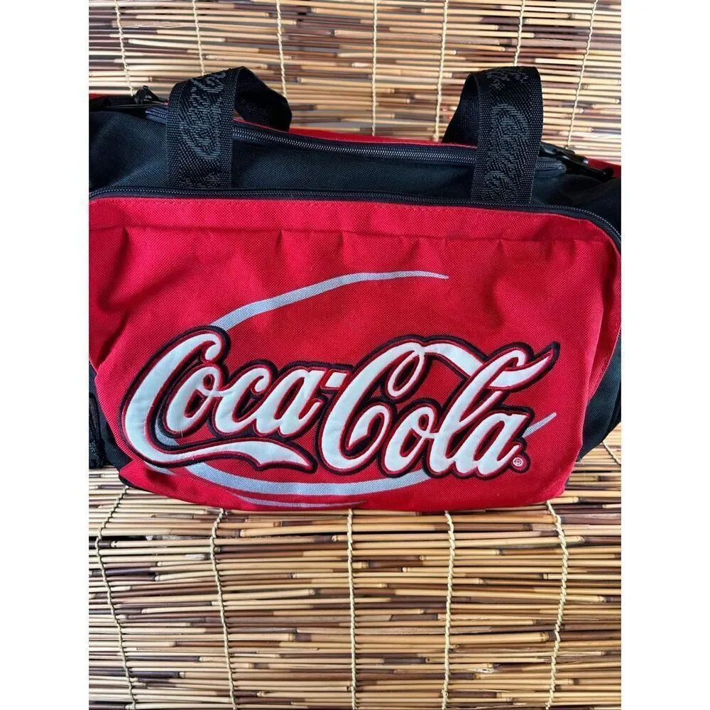 Coca-Cola Duffle Bag Large with Strap Marks as shown